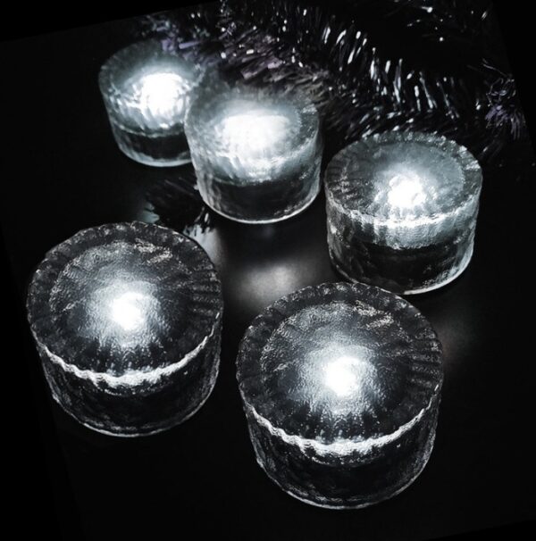 Ice Cube Solar Light (ROUND SHAPE)