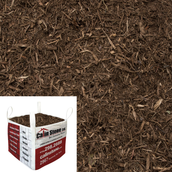 Mulch in Brown Color  per Bulk Bag/Cubical Yard