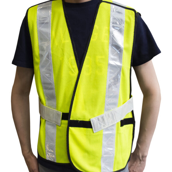 Toolway-Safety Vest 5-point Tear-Away Hi-Vis Yellow (OSFA) - Image 4