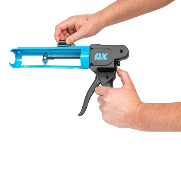 OX Pro-Rodless Caulk Gun 10oz 7:1 Thrust Ratio-P044910 - Image 3